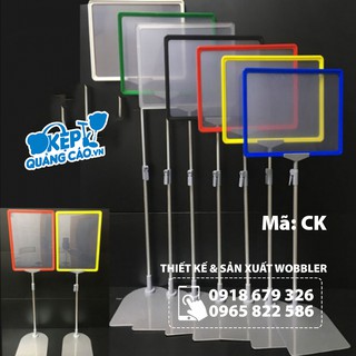 Bộ chân bảng giá siêu thị tiện lợi, sử dụng dễ dàng kích thước A4