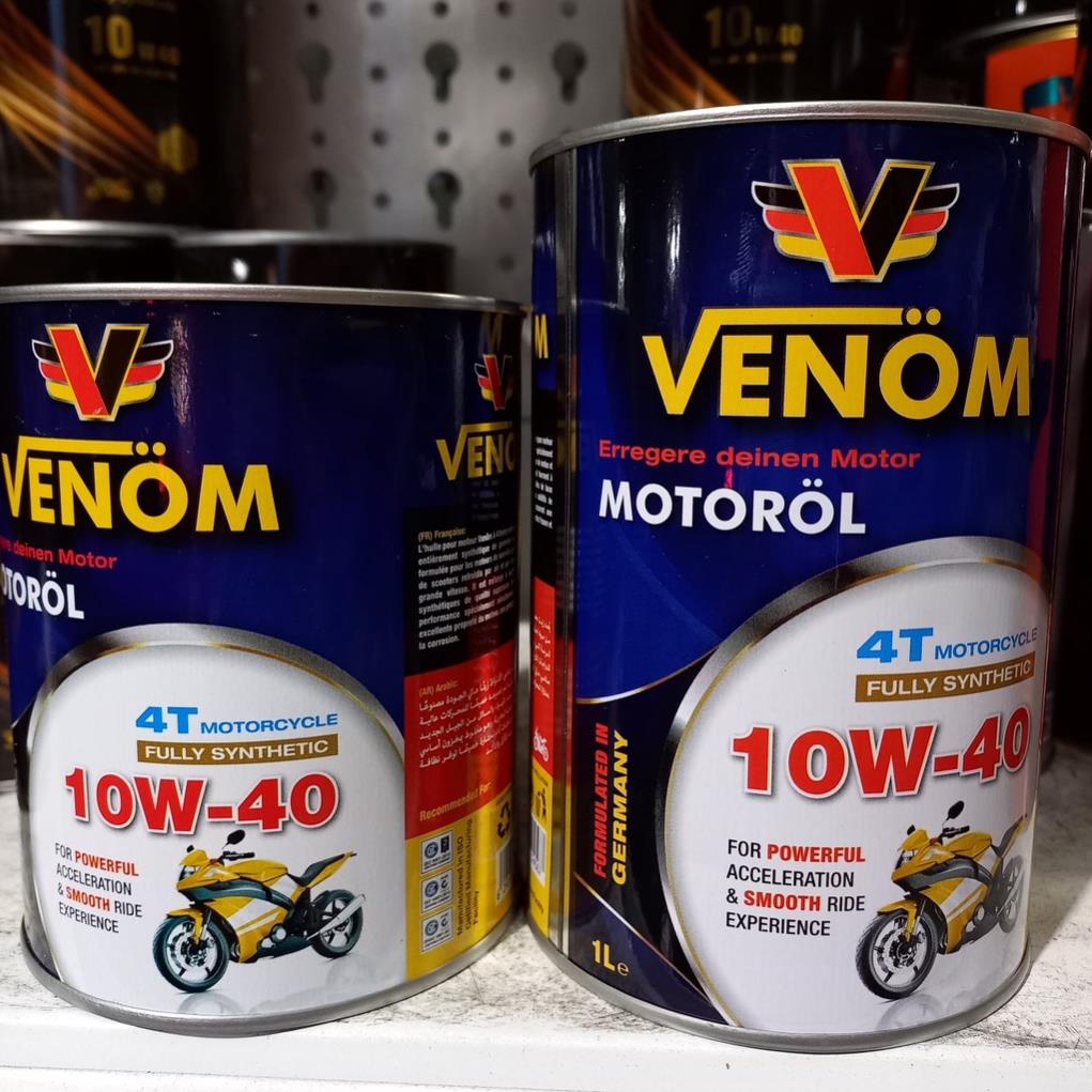 Nhớt tổng hợp VENOM 4T MOTOCYCLE 10W40 - Nhập khẩu UAE