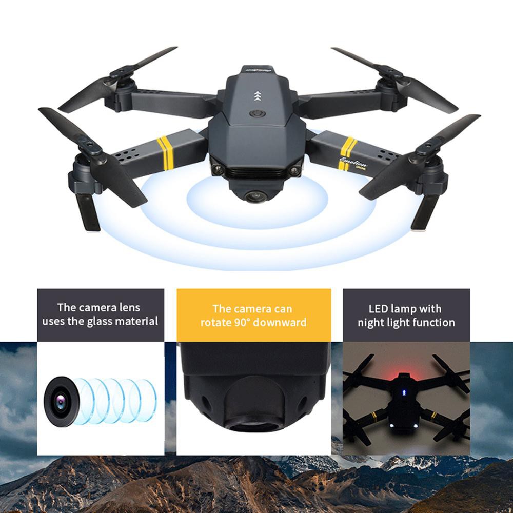 Flycam E58 Thế Hệ 2020,Máy Bay Điều Khiển, Camera WIFI FPV 4K HD, Tích Hợp Giữ Độ Cao, Chế Độ Không Đầu RC RTF Drone
