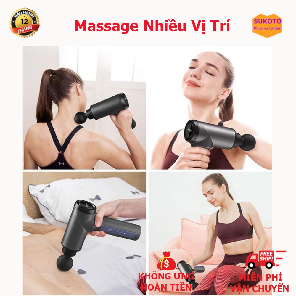 Máy Massage Cầm Tay Đa Năng Giãn cơ giảm nhức mỏi toàn thân