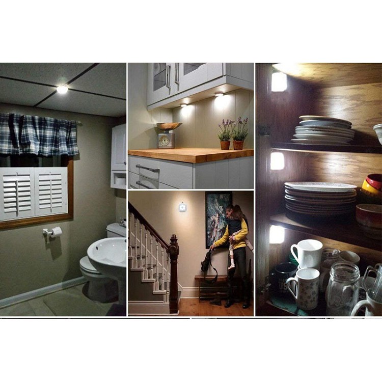 Đèn Led Cảm Biến❤️FREESHIP❤️Đèn Cảm Ứng Chuyển Động, Dán Tường Cảm Biến Thông Minh Gắn Tủ Quần Áo, Hành Lang v2
