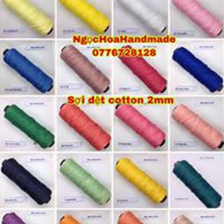 Sợi dệt ống cotton 2mm chuyên móc túi, ví, nón, ... HandMade