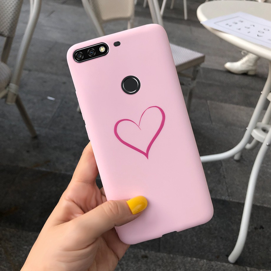 Ốp điện thoại silicon họa tiết hoạt hình màu sắc ngọt ngào xinh xắn cho HUAWEI Y7 PRIME 2018 Y6 2018 NOVA 2 LITE