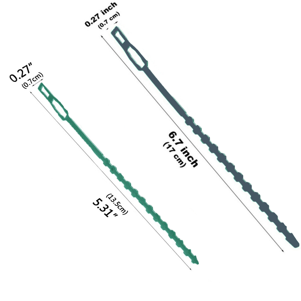 Set 50 Dây Rút Nhựa Có Thể Điều Chỉnh Hỗ Trợ Trồng Cây Dây Leo