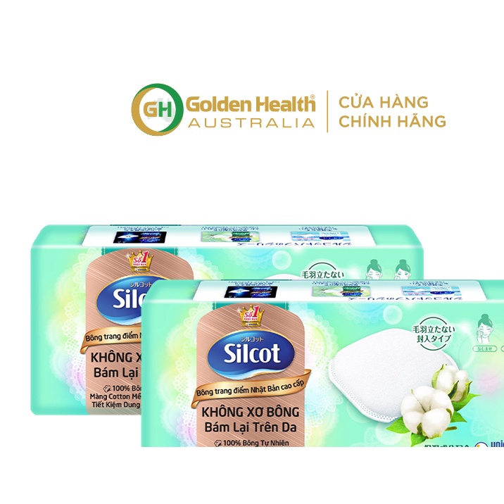 [HB Gift] Combo 2 hộp bông tẩy trang Silcot Premium 20 miếng