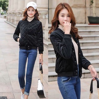 Áo khoác bomber Nhung nữ