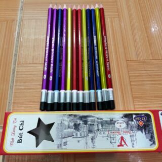 12 cây Bút chì gỗ 24k