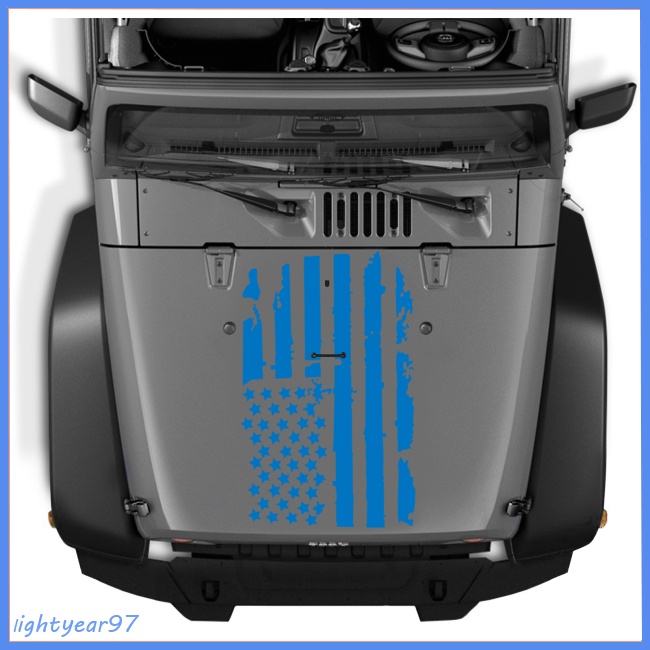 Miếng Dán Trang Trí Ngoại Thất Xe Hơi Hình Cờ Hoa Kỳ Bằng Chất Liệu Vinyl