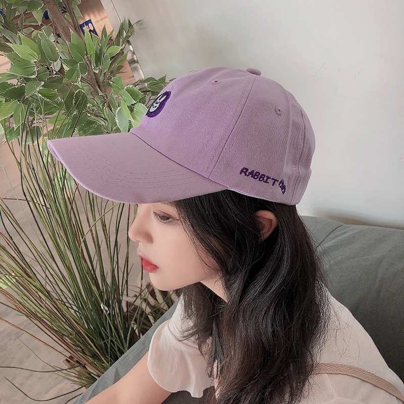 Mũ Lưỡi Trai Thêu Chữ Và Hoạt Hình Phong Cách Hàn Quốc Dễ Thương Thời Trang Mùa Hè Cho Nam Và Nữ