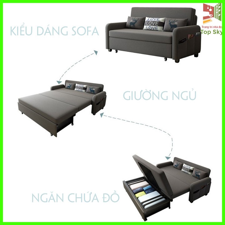 Giường sofa đa năng - Ghế sofa  gấp gọn - Sofa bed 1m9 x 1m92