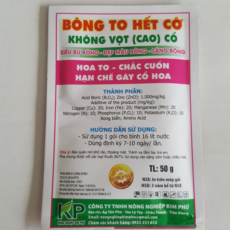 Phân Bón Lá Siêu Dưỡng Hoa, Siêu Bự Bông, chuyên dùng cho hoa kiểng, vạn thọ, hồng...