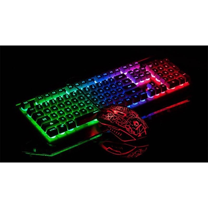 Bộ Bàn Phím Chuột Chuyên Game Boston 837 LED RGB - Chính Hãng -Bảo hành 12 Tháng 1 Đổi 1