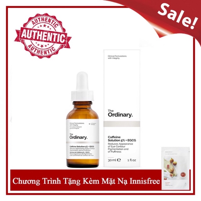 [Bill hãng] Serum mắt Caffeine Solution 5% + EGCG - The Ordinary