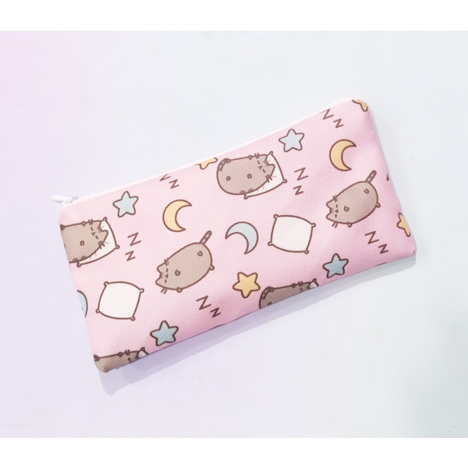 Hộp bút vải dẹt ba anh em gấu HBD3 bare bear molang pusheen gấu brown tonton khủng long cute dễ thương