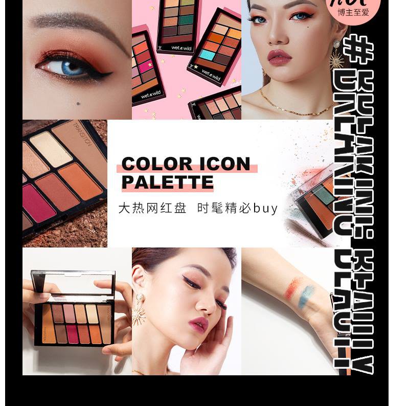 WET N WILD (Hàng Mới Về) Bảng Phấn Mắt 10 Màu Chủ Đề Hoàng Hôn Dành Cho Người Mới Bắt Đầu