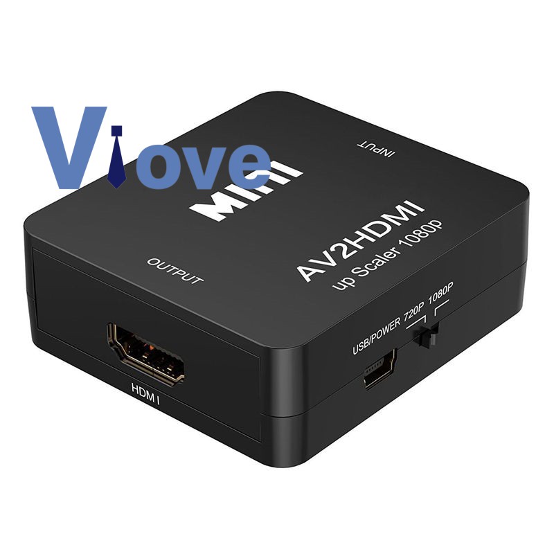 Hộp kết nối chuyển đổi cổng HDMI 1080P Mini RCA CVBS AV sang HDMI