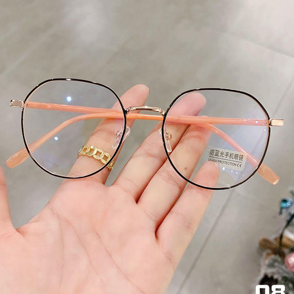 Kính Mát Gọng Kim Loại Siêu Nhẹ Chăm Sóc Tầm Nhìn Ánh Sáng Xanh Cho Nữ