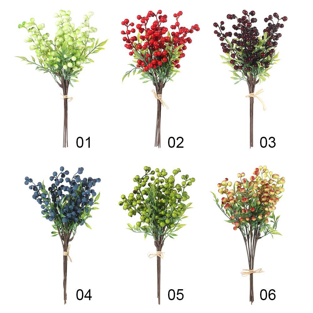 FOREVER Set 6 Nhánh Quả Mọng Xốp Trang Trí Tiệc Cưới