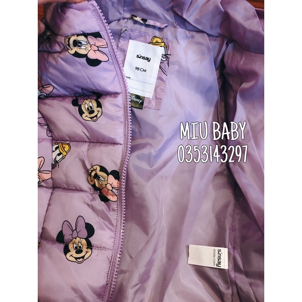 Áo phao tím Donald siêu nhẹ du xịn