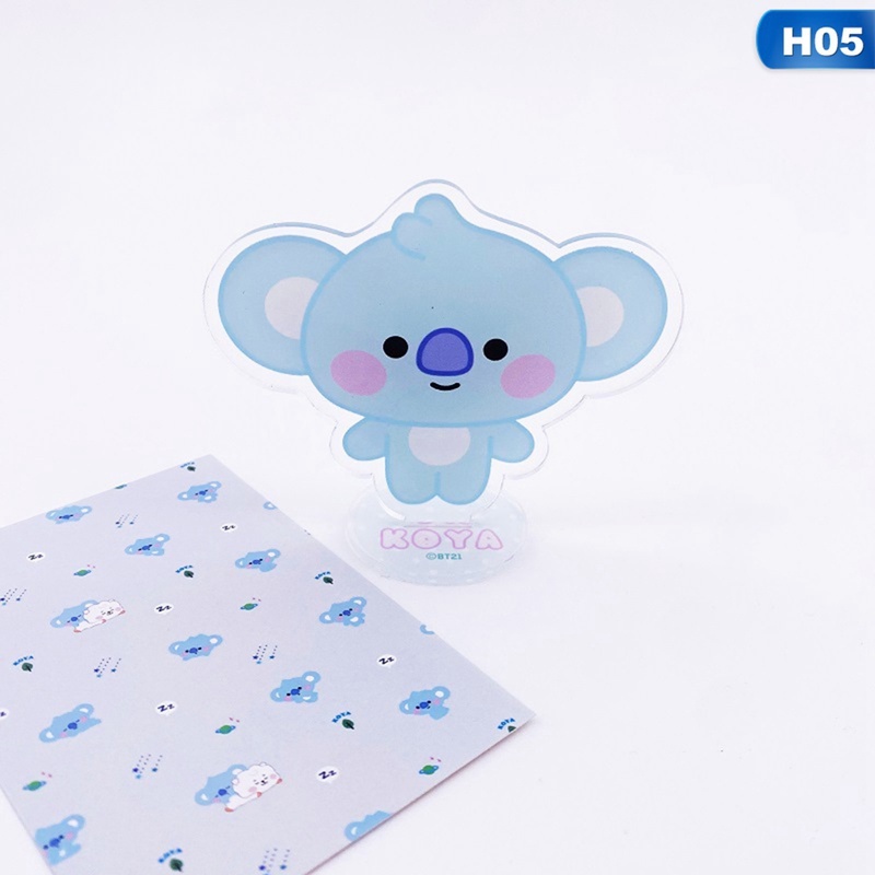 Mới Mô Hình Nhân Vật Bt21 Bằng Acrylic Trong Suốt Dễ Thương