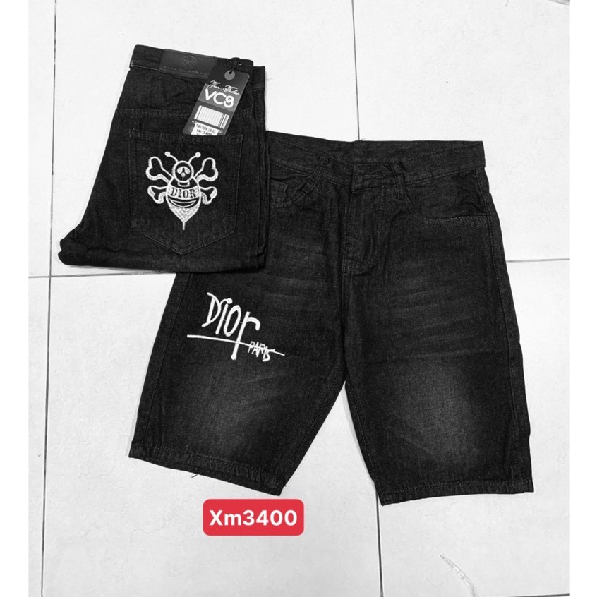 Quần short Jean | Quần đùi nam trẻ trung năng động thêu họa tiết | BigBuy360 - bigbuy360.vn