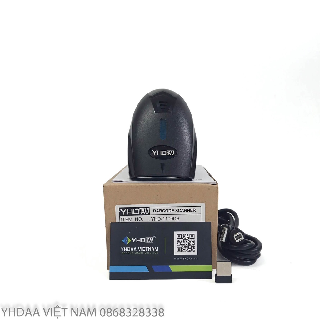 Máy bắn mã vạch không dây YHD 1100CB 1D - Máy Scan mã vạch kết nối Bluetooth/ 2.4G/ Có dây dùng trên Điện thoại, PC