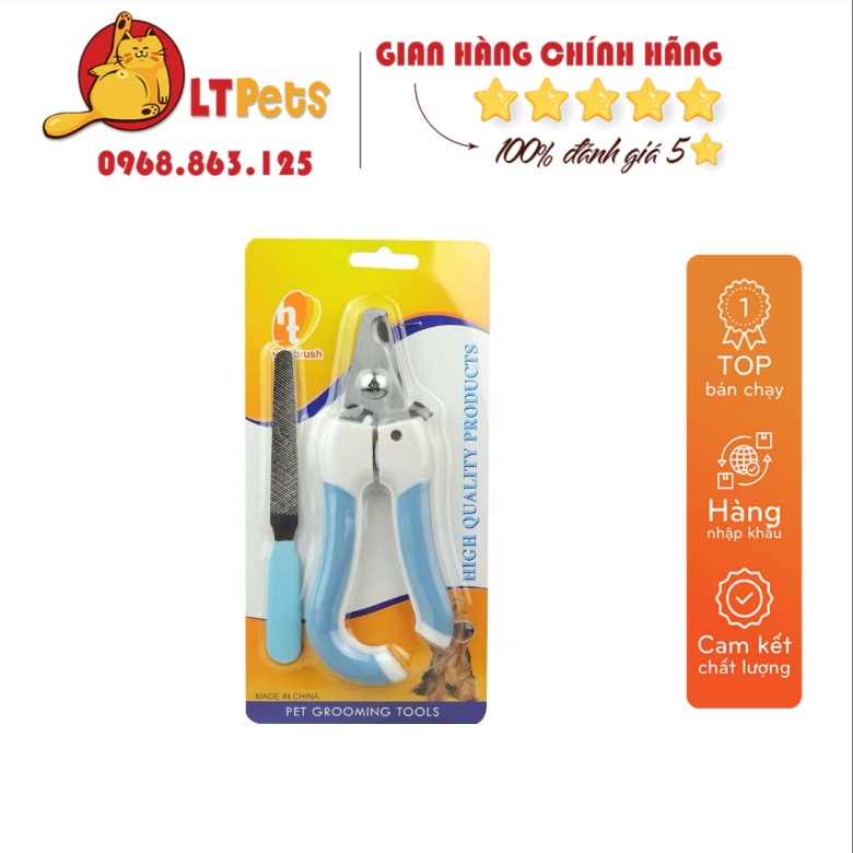 Bộ Kìm bấm + giũa móng chó mèo (2 SIZE) - dũa móng chó mèo Bấm móng chó mèo / Cắt móng chân