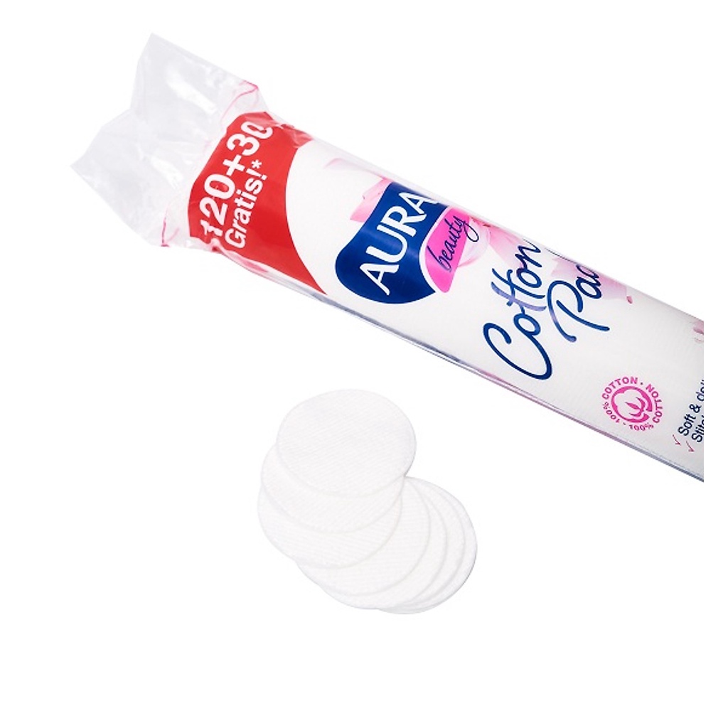 Bông Tẩy Trang Aura Beauty Cotton Pads 150 miếng - Khongcoson