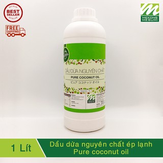 DẦU DỪA NGUYÊN CHẤT ÉP LẠNH MEKÔNG MEGUMI (Pure Coconut Oil) _ 1 LÍT
