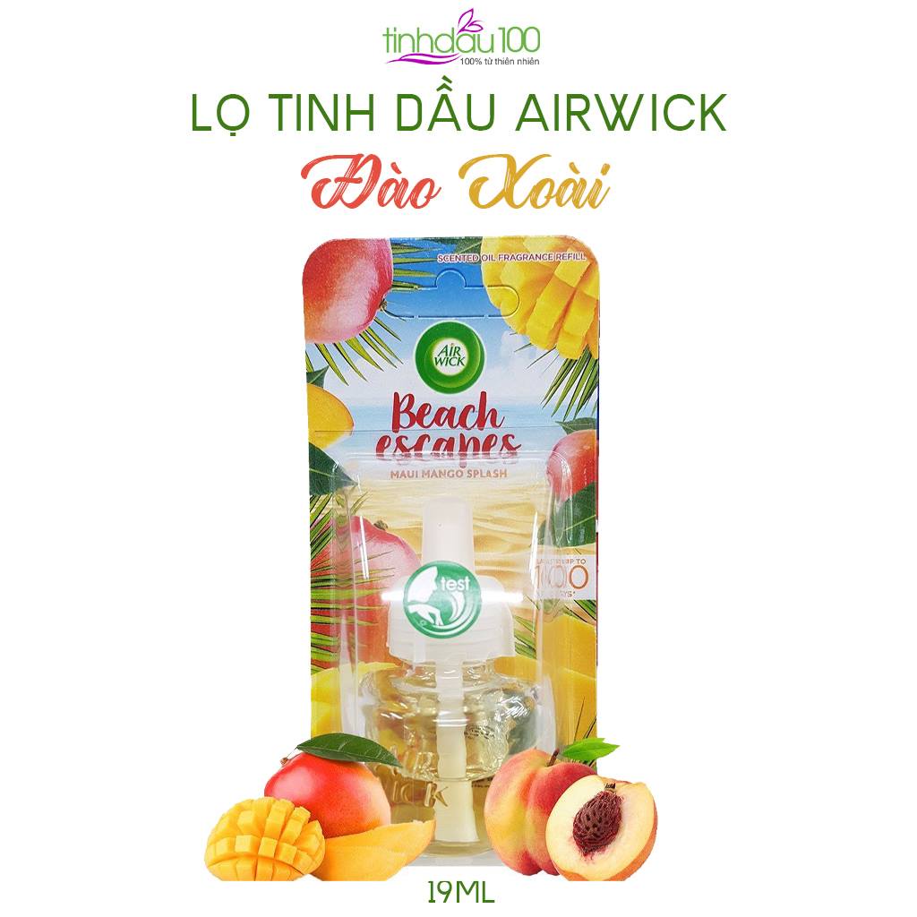 Lọ tinh dầu Airwick 19ml dùng cho máy xông tinh dầu Air wick cung cấp hương thơm liên tục đến 100 ngày Tinh Dầu 100 Shop