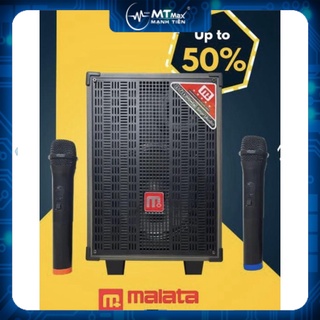Mt max loa kéo malata m9088 bluetooth di động bass 2 tấc - tặng kèm 2 micro không dây - công suất lên đến 200w - đầy đủ