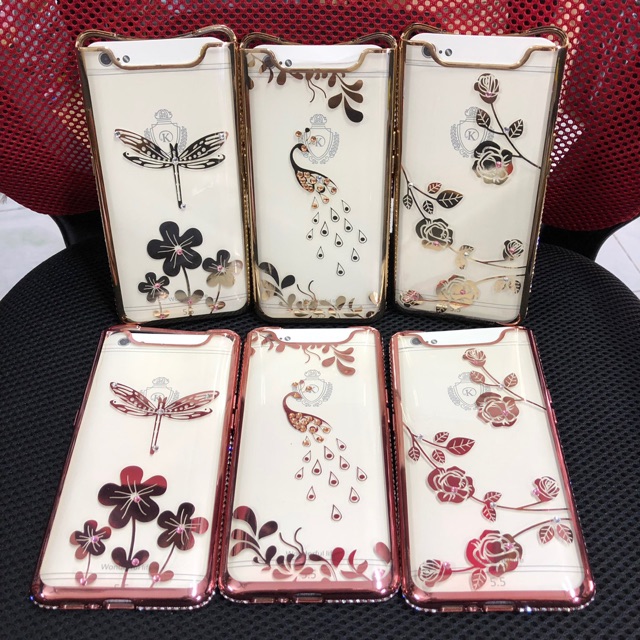 Ốp lưng samsung A80 hoa đính đá