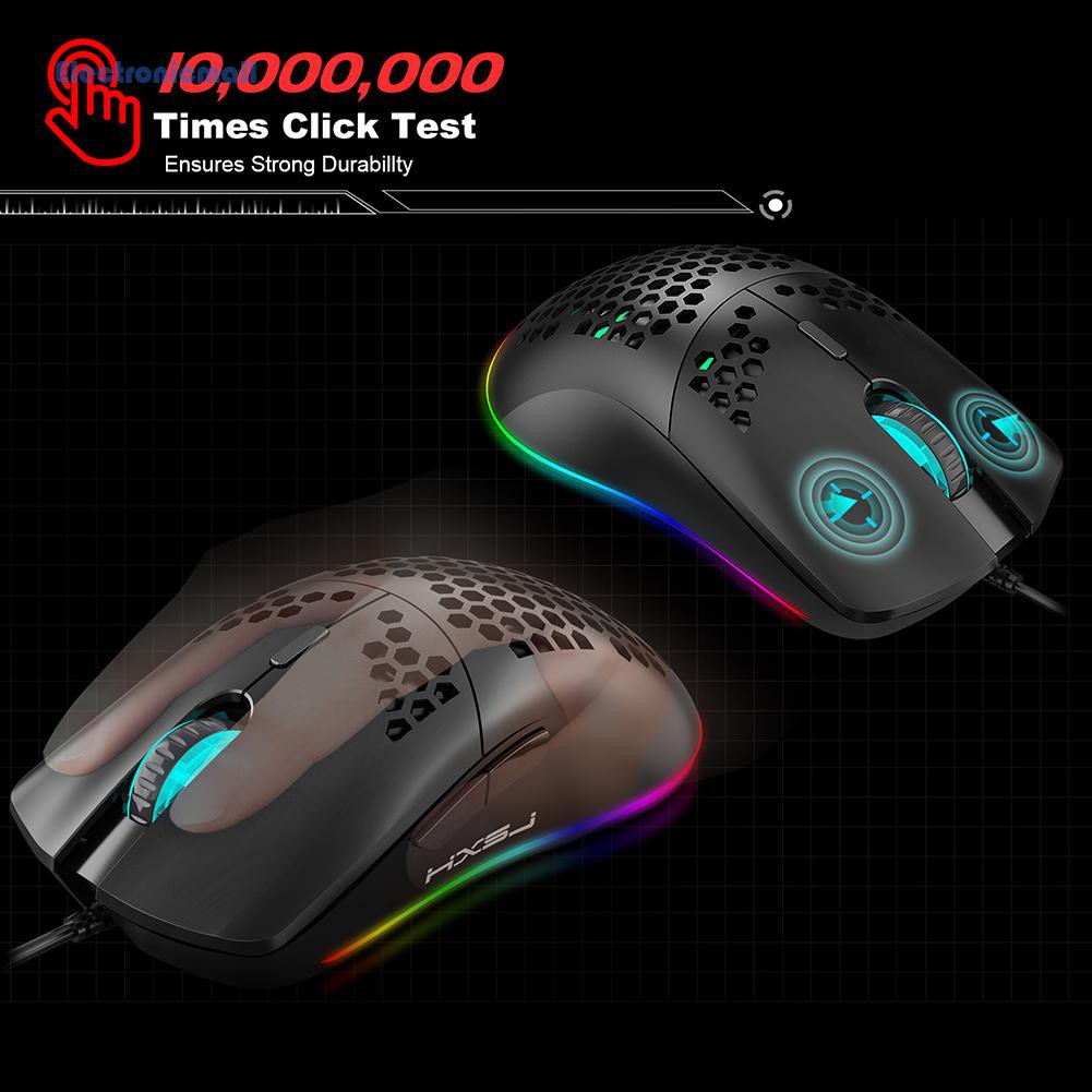 Chuột Gaming Điện Tử 6 Nút J900 Rgb Lighting 6400 Dpi