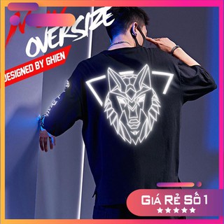 (SALE 30%) Áo Thun Hades Đầu Sói v.2 Phản Quang OVERSIZE Unisex  (M/XL)