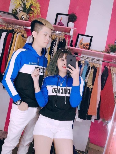 Áo hoodie đôi cute phômai que HANA80 | BigBuy360 - bigbuy360.vn