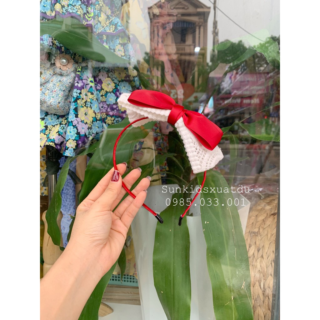 Bờm nơ bé gái Handmade