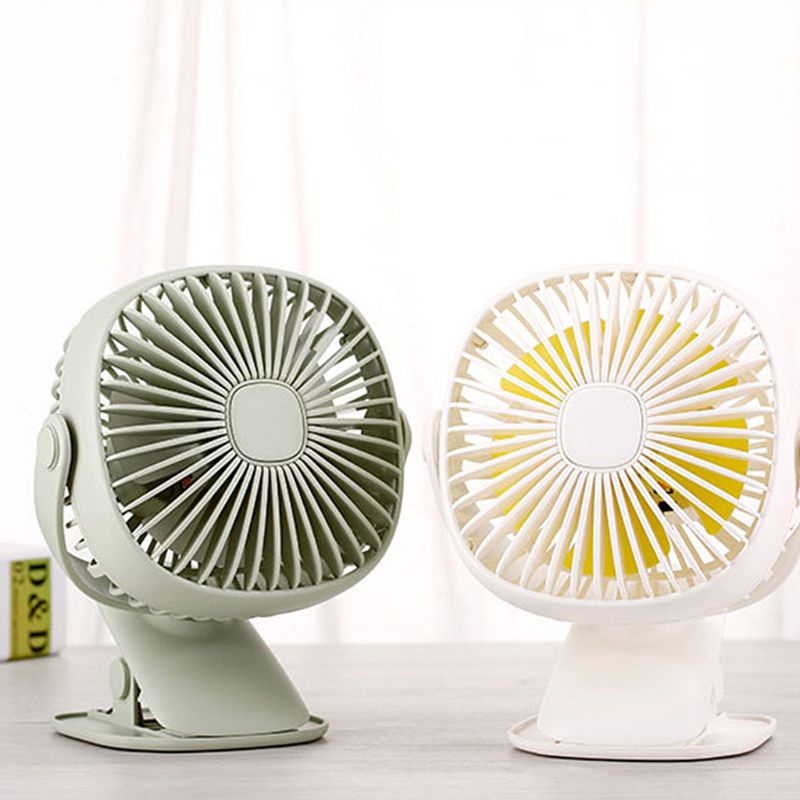 Quạt Mini Để Bàn 3 Trong 1 Đa Năng Xoay 360 Độ Tích Hợp Đèn Led