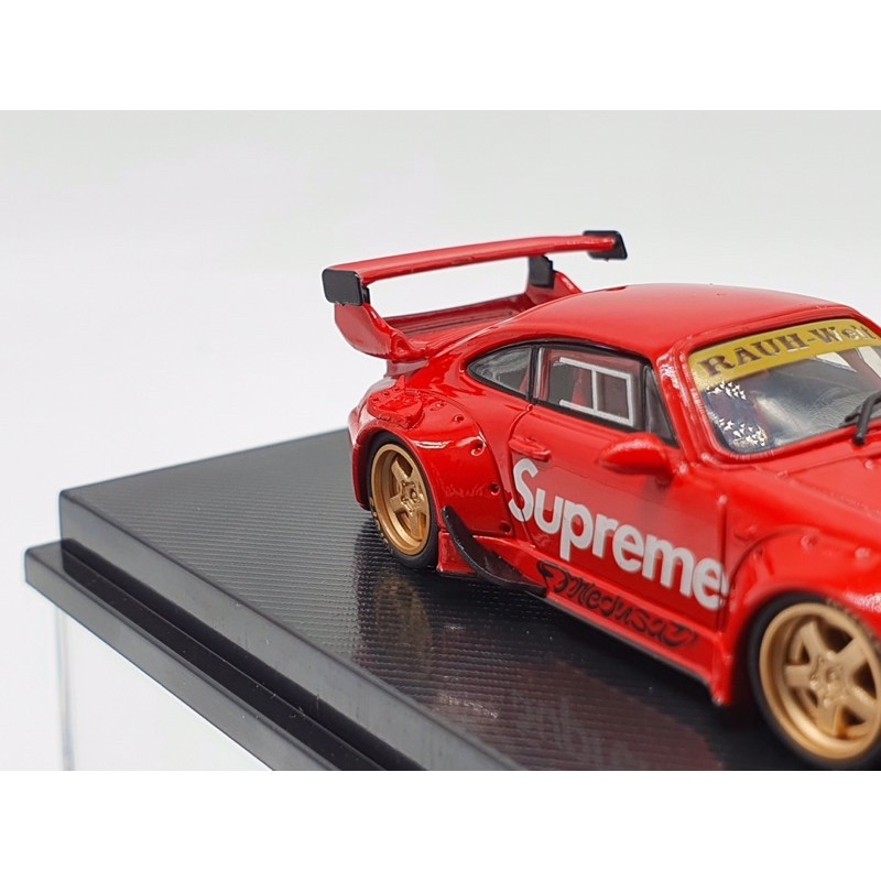 Xe Mô Hình Porsche RWB Sekund Entwicklung Supreme Limited 1:64 CM Model ( Đỏ Supreme )