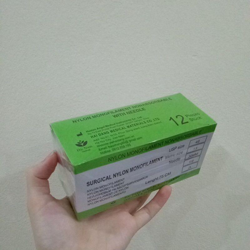 Chỉ khâu y tế nylon đủ size - thiết bị y tế Nguyễn Sơn