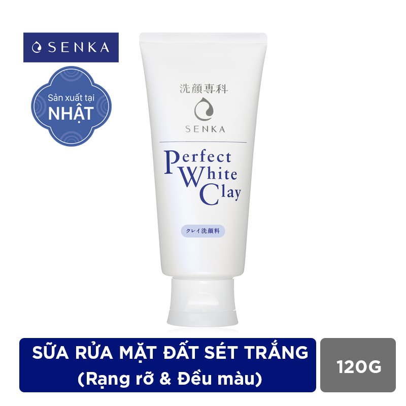 Bộ đôi Senka sữa tắm hương hoa dịu ngọt 500ml và sữa rửa mặt đất sét trắng 120g | BigBuy360 - bigbuy360.vn