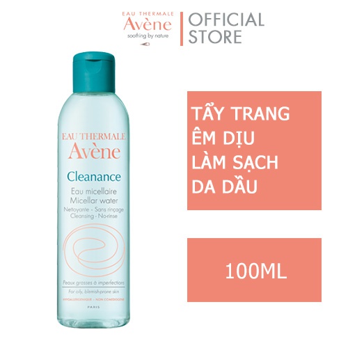 Nước tẩy trang dành cho da nhờn mụn Avene Cleanance Micellar 100ml