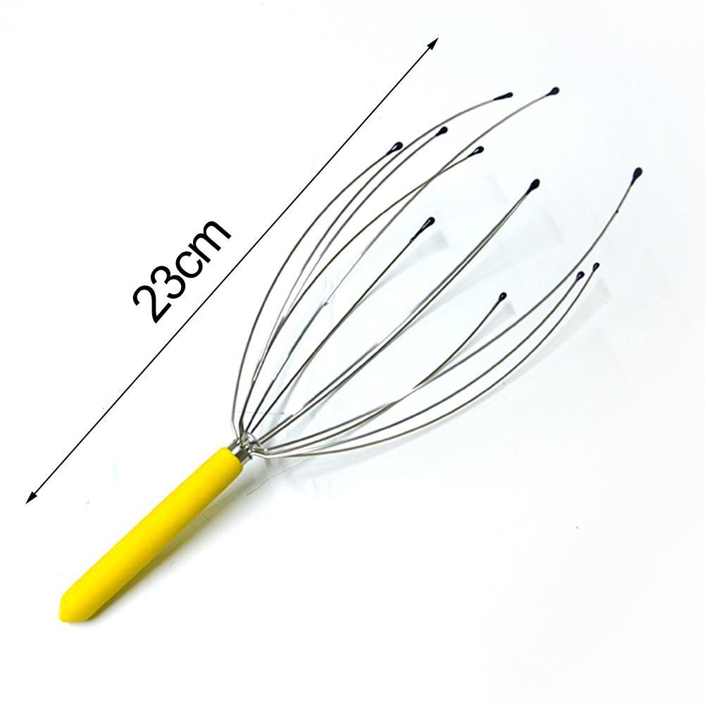 Dụng Cụ Mát Xa Da Đầu Bằng Thép Không Gỉ Hình Đầu Bạch Tuộc Y6A2