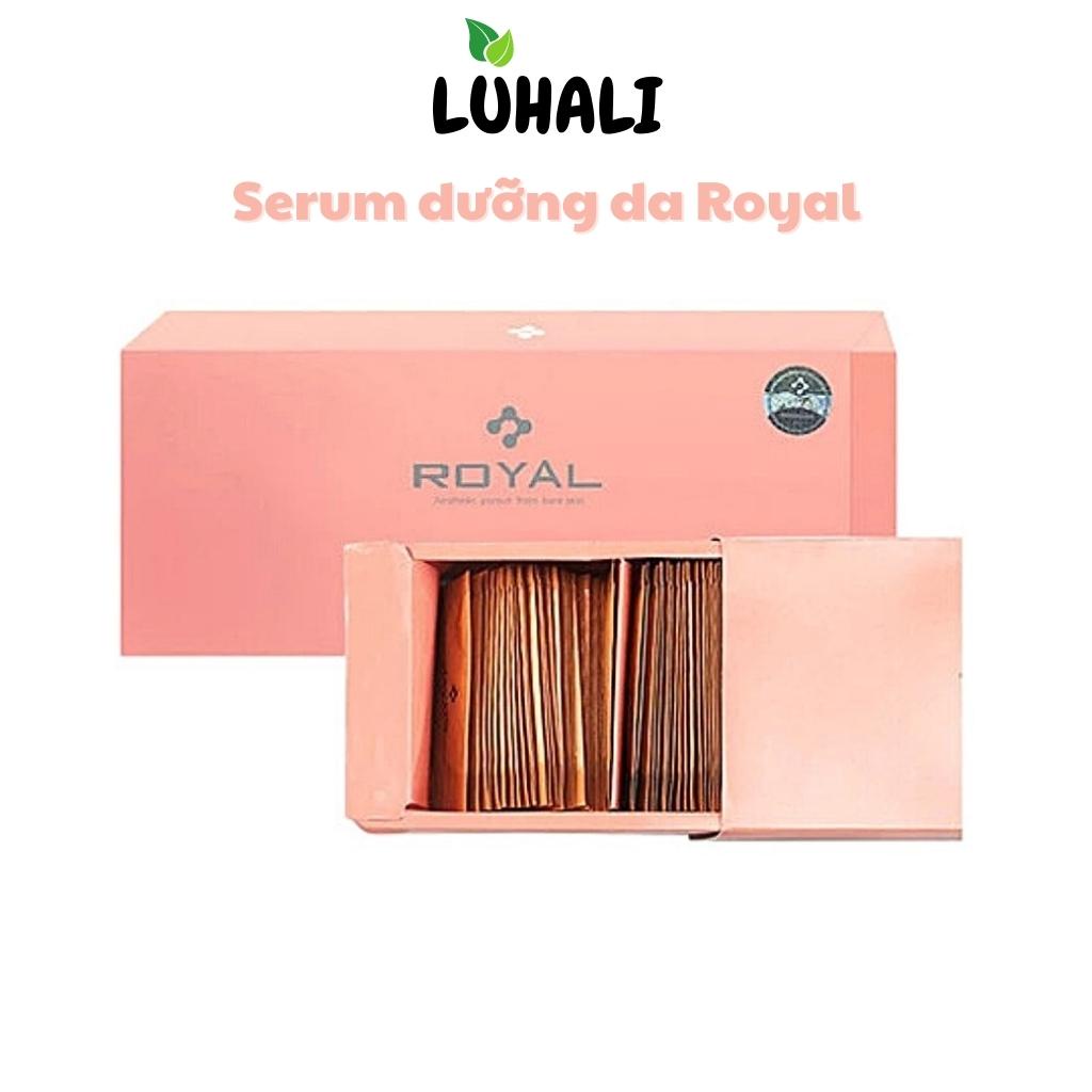 Serum nhau thai cuống rốn Royal Placenta, tinh chất dưỡng trắng da cấp ẩm LUHALI hộp 90 gói