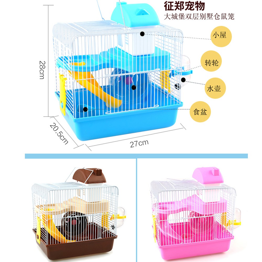 giá rẻ mới năm 2021Hamster Cage Gấu vàng Bộ đồ cách nhiệt mùa đông Hoàn chỉnh, Biệt thự lớn, Giá rẻ Tổ chuột nhỏ