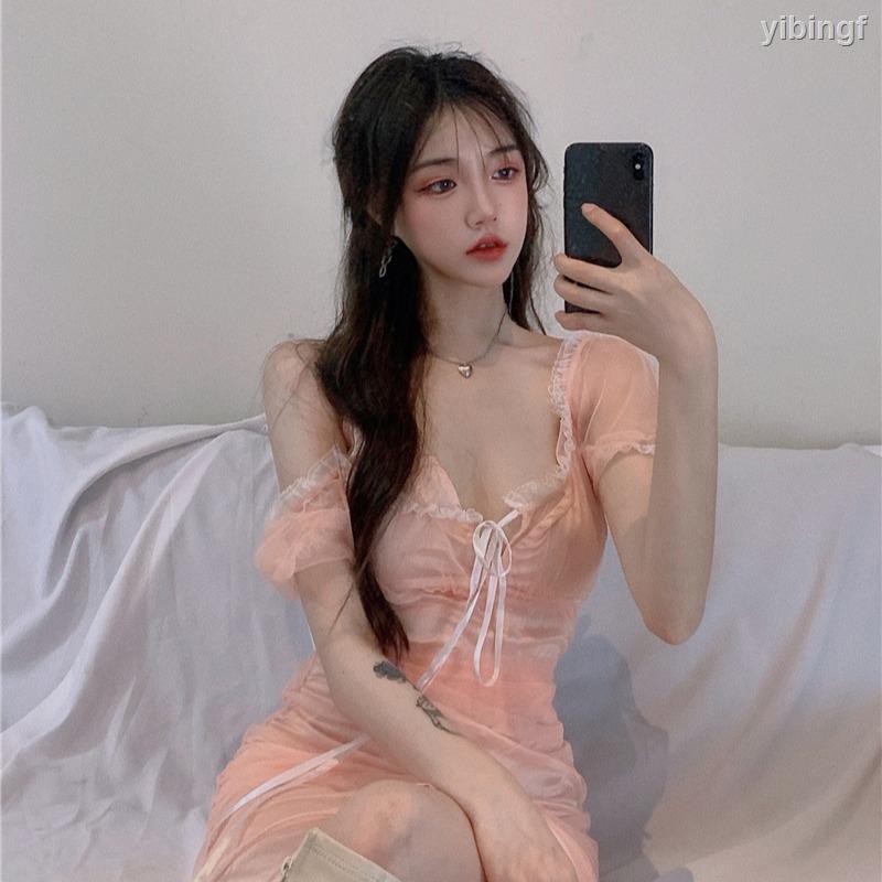 Đầm Hai Dây Phối Lưới Xinh Xắn Kiểu Pháp Dành Cho Nữ 2020 | BigBuy360 - bigbuy360.vn