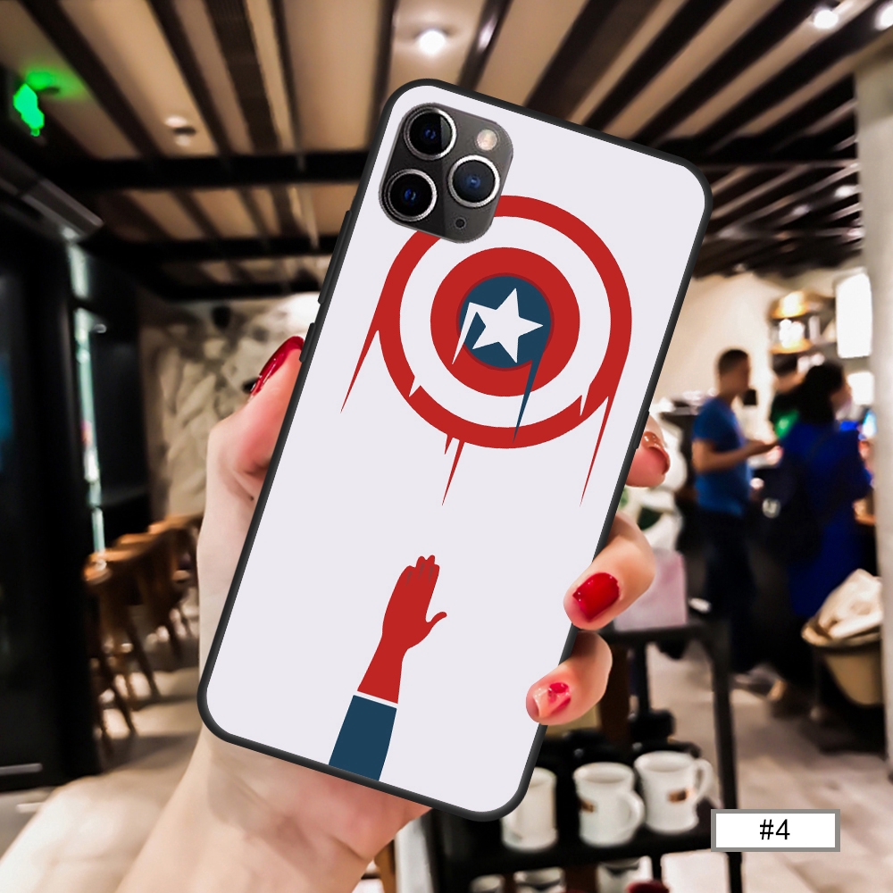 Ốp điện thoại mềm hình nhân vật siêu anh hùng Avengers cho iPhone11 Pro Max Pro 11 XS MAX XR X 7 8 6 6s
