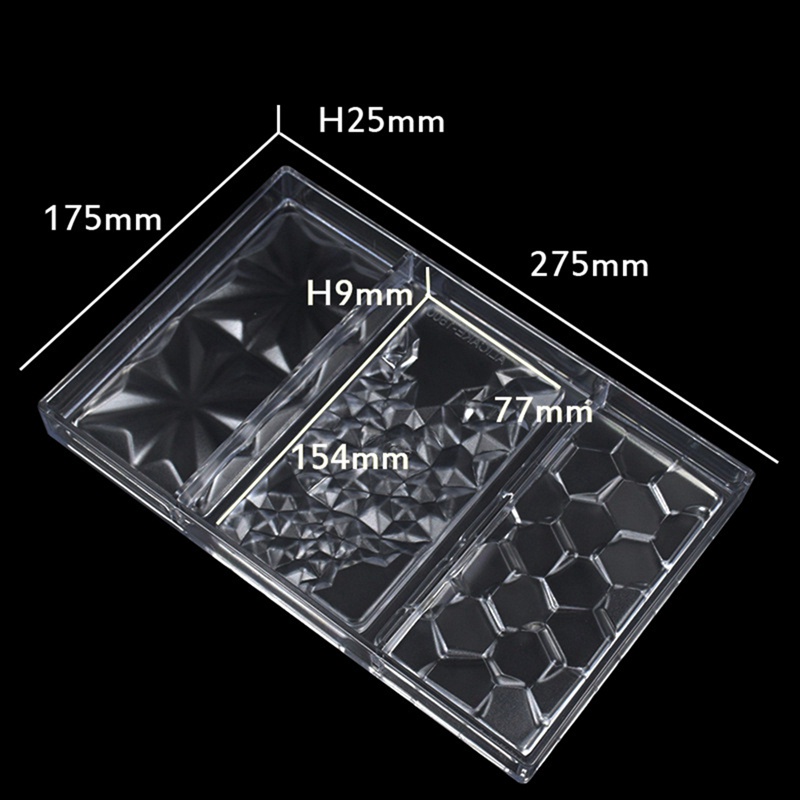 Khuôn Làm Bánh / Sô Cô La Bằng Nhựa Polycarbonate Tiện Dụng