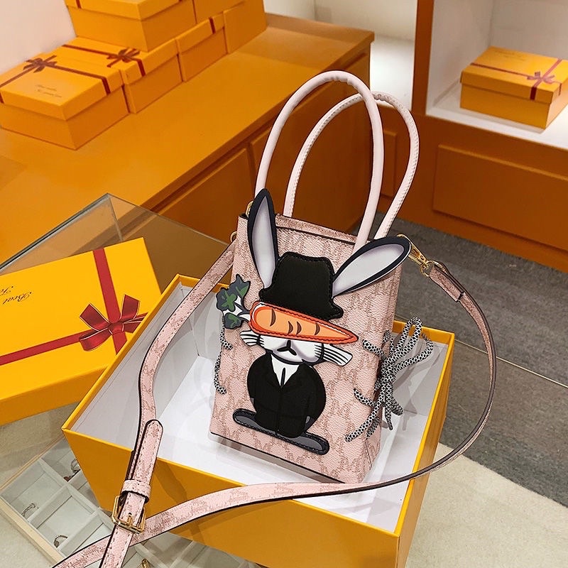 Túi đeo chéo nữ mini phong cách Hàn Quốc trang trí hoạt hình dễ thương DiDiBag
