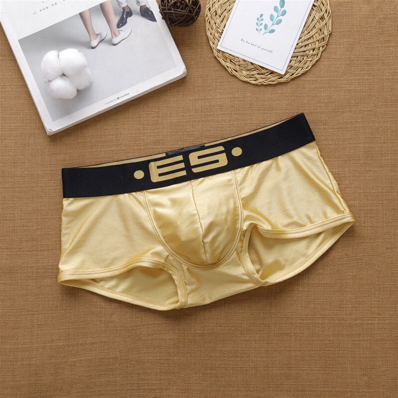 [free ship 50k + che tên đơn hàng] QUẦN LÓT NAM BOXER THUN LẠNH HIỆU ES (HÌNH THẬT)