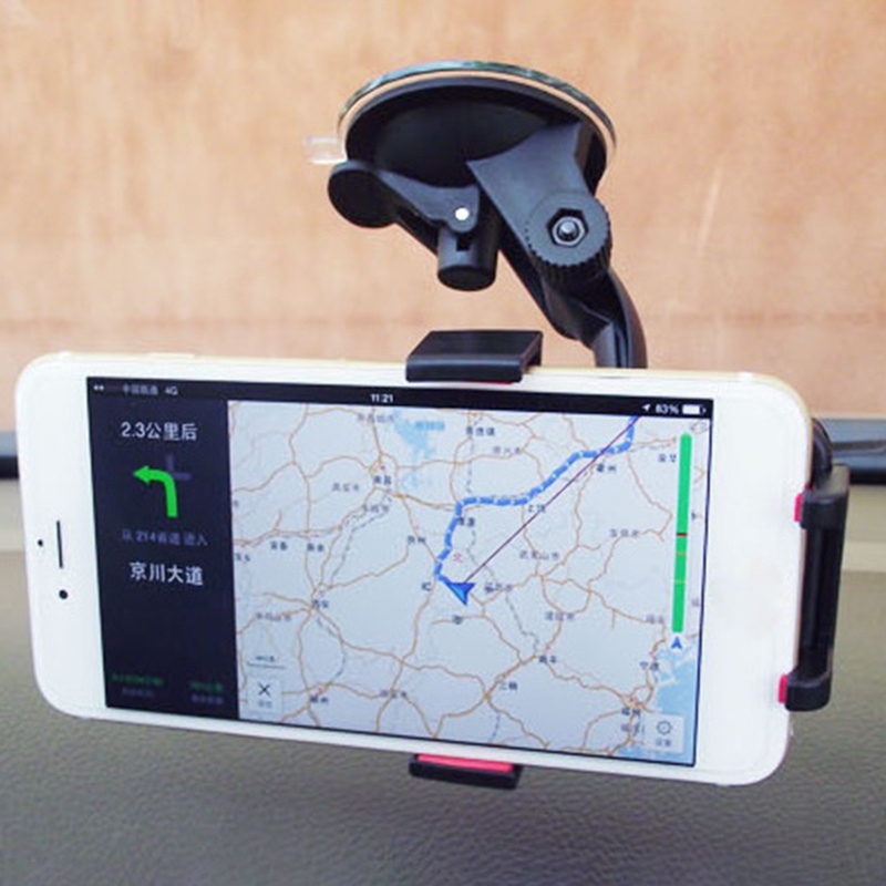 Giá Đỡ Điện Thoại Di Động zzz Xoay 360 Độ Có Giác Hút Gắn Kính Chắn Gió Xe Hơi